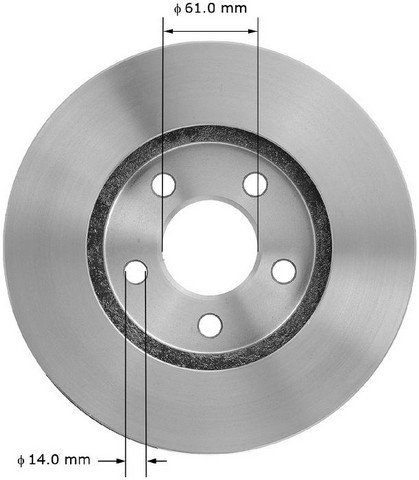 BENDIX PREMIUM DRUM AND ROTOR Disc Brake Rotor P/N:PRT5041
