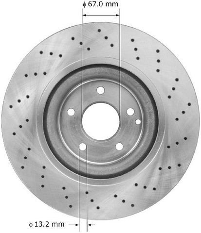 BENDIX PREMIUM DRUM AND ROTOR Disc Brake Rotor P/N:PRT5928