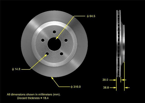 BENDIX PREMIUM DRUM AND ROTOR Disc Brake Rotor P/N:PRT5478