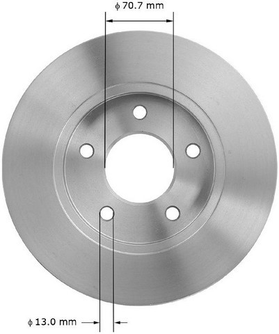 BENDIX PREMIUM DRUM AND ROTOR Disc Brake Rotor P/N:PRT1908FC