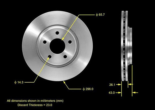 BENDIX PREMIUM DRUM AND ROTOR Disc Brake Rotor P/N:PRT5528