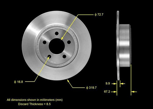BENDIX PREMIUM DRUM AND ROTOR Disc Brake Rotor P/N:PRT5567