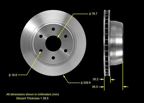 BENDIX PREMIUM DRUM AND ROTOR Disc Brake Rotor P/N:PRT5441