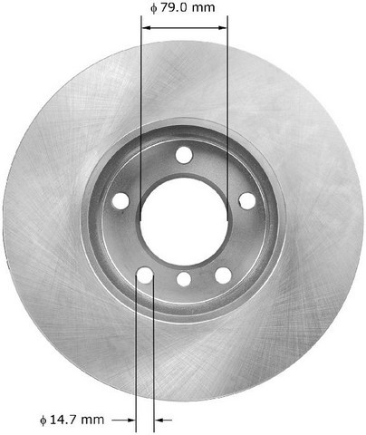 BENDIX PREMIUM DRUM AND ROTOR Disc Brake Rotor P/N:PRT6077