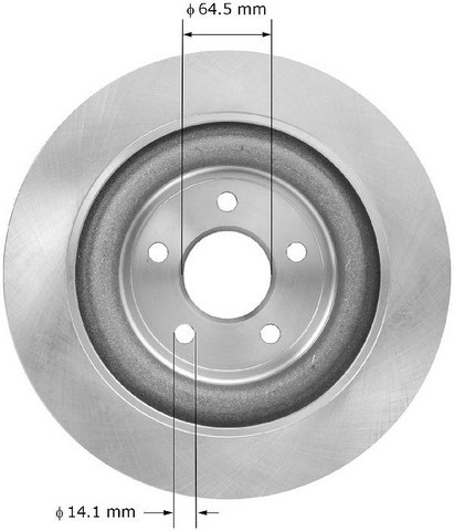 BENDIX PREMIUM DRUM AND ROTOR Disc Brake Rotor PRT6022
