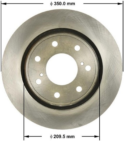 BENDIX PREMIUM DRUM AND ROTOR Disc Brake Rotor PRT6053