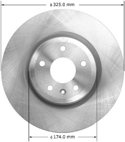 BENDIX PREMIUM DRUM AND ROTOR Disc Brake Rotor P/N:PRT6124