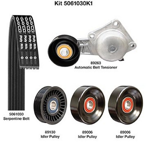 Dayco Serpentine Belt Drive Component Kit 5061030K1