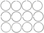 MAHLE Engine Piston Ring Set P/N:42293