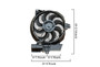 Agility Autoparts A/C Condenser Fan Assembly P/N:6020109