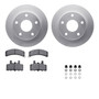 Disc Brake Kit-Geospec Rotors with 5000 Advanced Brake Pads includes Hardware
