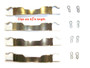 Centric Parts Disc Brake Hardware Kit P/N:117.04001