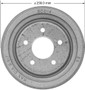 BENDIX PREMIUM DRUM AND ROTOR Brake Drum P/N:PDR0592