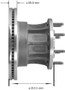BENDIX PREMIUM DRUM AND ROTOR Disc Brake Rotor and Hub Assembly P/N:PRT5797