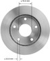 BENDIX PREMIUM DRUM AND ROTOR Disc Brake Rotor P/N:PRT1940