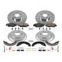 PowerStop Disc Brake Pad and Rotor / Drum Brake Shoe and Drum Kit P/N:K15243DK