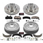 PowerStop Disc Brake Pad and Rotor / Drum Brake Shoe and Drum Kit P/N:K15036DK