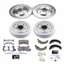 PowerStop Disc Brake Pad and Rotor / Drum Brake Shoe and Drum Kit P/N:K15045DK-26