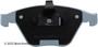 Beck/Arnley Disc Brake Pad Set P/N:085-6720