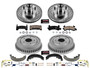PowerStop Disc Brake Pad and Rotor / Drum Brake Shoe and Drum Kit P/N:K15041DK