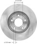 BENDIX PREMIUM DRUM AND ROTOR Disc Brake Rotor P/N:PRT5889