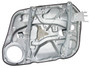 Power Window Motor and Regulator fits 2009-2012 Hyundai Elantra  ACI/MAXAIR