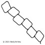 Engine Intake Manifold Gasket Se fits 2007-2009 Nissan 350Z  BECK/ARNLEY