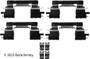 Disc Brake Hardware Kit fits 2004-2010 Toyota Solara Sienna Avalon  BECK/ARNLEY