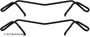 Disc Brake Hardware Kit fits 2004-2007 Volvo S40 V50  BECK/ARNLEY