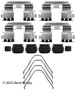 Beck/Arnley Disc Brake Hardware Kit P/N:084-1787