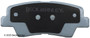 Disc Brake Pad Set fits 2011-2016 Kia Optima  BECK/ARNLEY