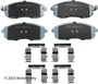 Disc Brake Pad and Hardware Kit fits 1989-2006 Nissan Altima Maxima Sentra  BECK