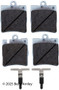 Disc Brake Pad and Hardware Kit fits 2000-2011 Mercedes-Benz SLK350 CLK320 C320