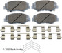 Disc Brake Pad Set Beck/Arnley 085-6698