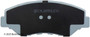Disc Brake Pad Set Beck/Arnley 085-6698