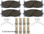 Disc Brake Pad Set Beck/Arnley 085-6758