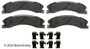 Disc Brake Pad and Hardware Kit fits 2012-2019 Nissan NV1500,NV2500,NV3500 Titan