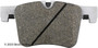 Disc Brake Pad Set Beck/Arnley 085-7010