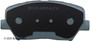 Disc Brake Pad Set fits 2013-2016 Hyundai Santa Fe Sport  BECK/ARNLEY