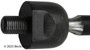 Steering Tie Rod End fits 2007-2012 Nissan Sentra  BECK/ARNLEY