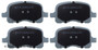 Disc Brake Pad Set fits 1998-2002 Toyota Corolla  BECK/ARNLEY
