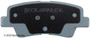 Beck/Arnley Disc Brake Pad Set 085-1956 - view 5