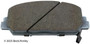 Disc Brake Pad Set fits 2017-2019 Honda Civic  BECK/ARNLEY