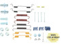 Centric Parts Parking Brake Hardware Kit P/N:118.43008