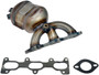 Exhaust Manifold with Integrated Catalytic Converter fits 2007-2009 Hyundai Sant