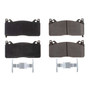 Disc Brake Pad Set-Front Z17 Low-Dust Ceramic Brake Pads with Hardware 17-1853