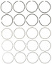 MAHLE Engine Piston Ring Set P/N:51489CP