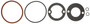 MAHLE Engine Oil Cooler Gasket Set P/N:GS33272