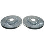 Disc Brake Rotor Set-Front Drilled, Slotted and Zinc Plated Brake Rotor Pair