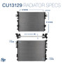 Spectra Premium Radiator P/N:CU13129
